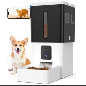 Automatic Dog Feeder with Camera & 2-Way audio and long distance camera & feed